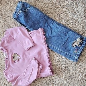 Gymboree Blue Jeans with Embroidered Horse
